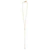 JACKIE CRYSTAL LARIAT NECKLACE
