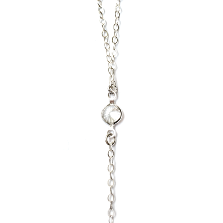 JACKIE CRYSTAL LARIAT NECKLACE