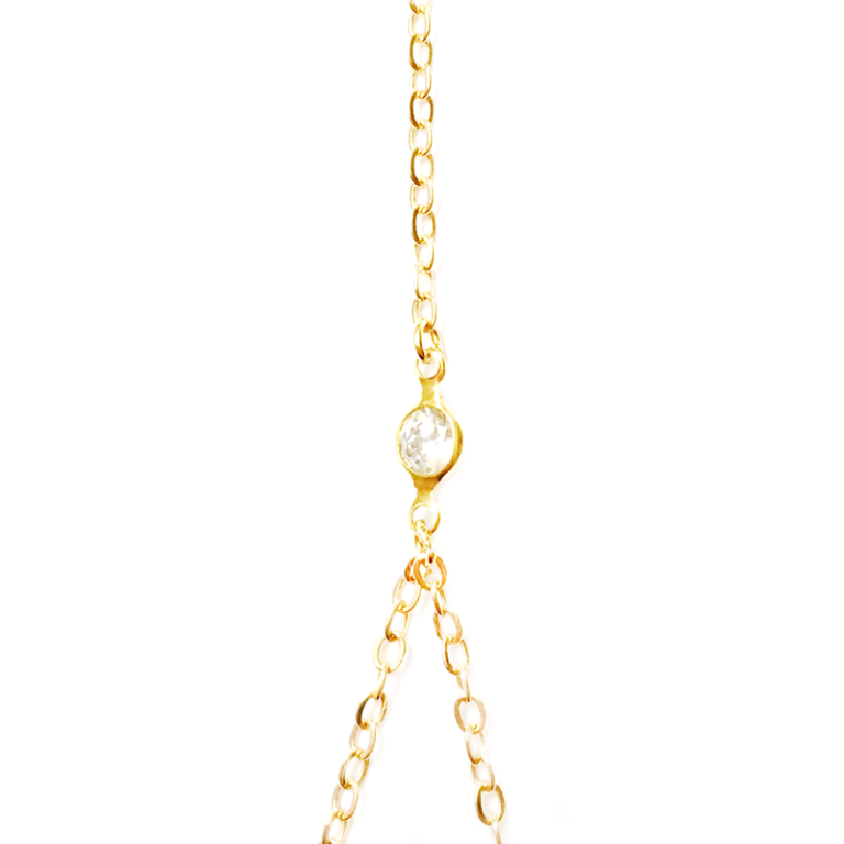 JACQUELYN CRYSTAL HAND CHAIN