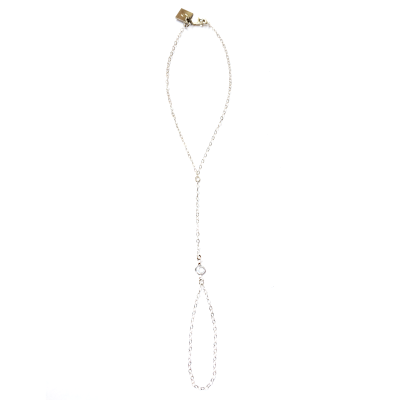 JACQUELYN CRYSTAL HAND CHAIN