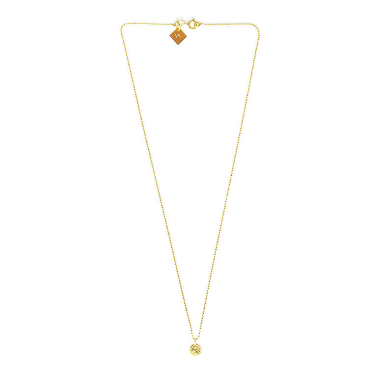 KYA PAVÉ DIAMOND DISC NECKLACE