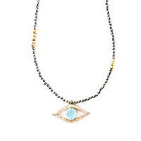 PHAILIN SAPPHIRE + PYRITE NECKLACE