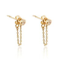 CHLOE CHAIN DROP STUDS