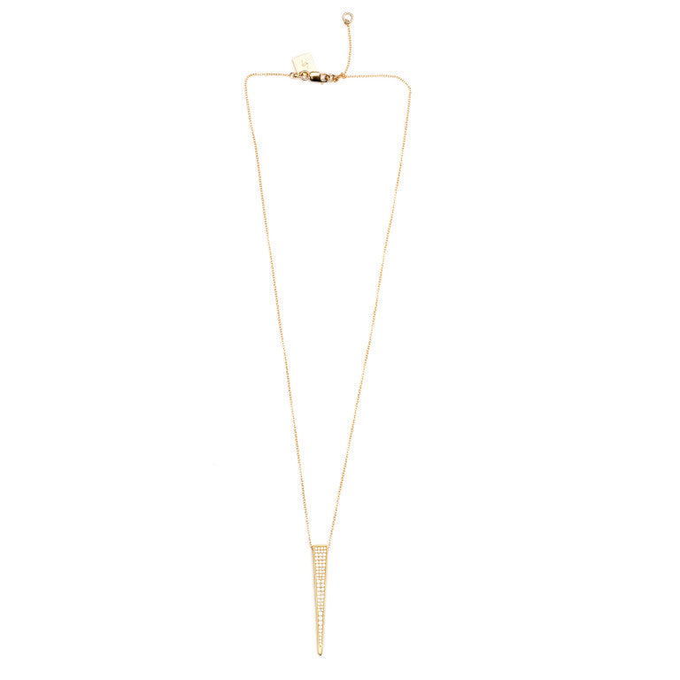 COSIMA CRYSTAL PAVÉ SPIKE NECKLACE