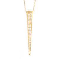 COSIMA CRYSTAL PAVÉ SPIKE NECKLACE