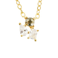 NEELY CRYSTAL + PYRITE CLUSTER NECKLACE