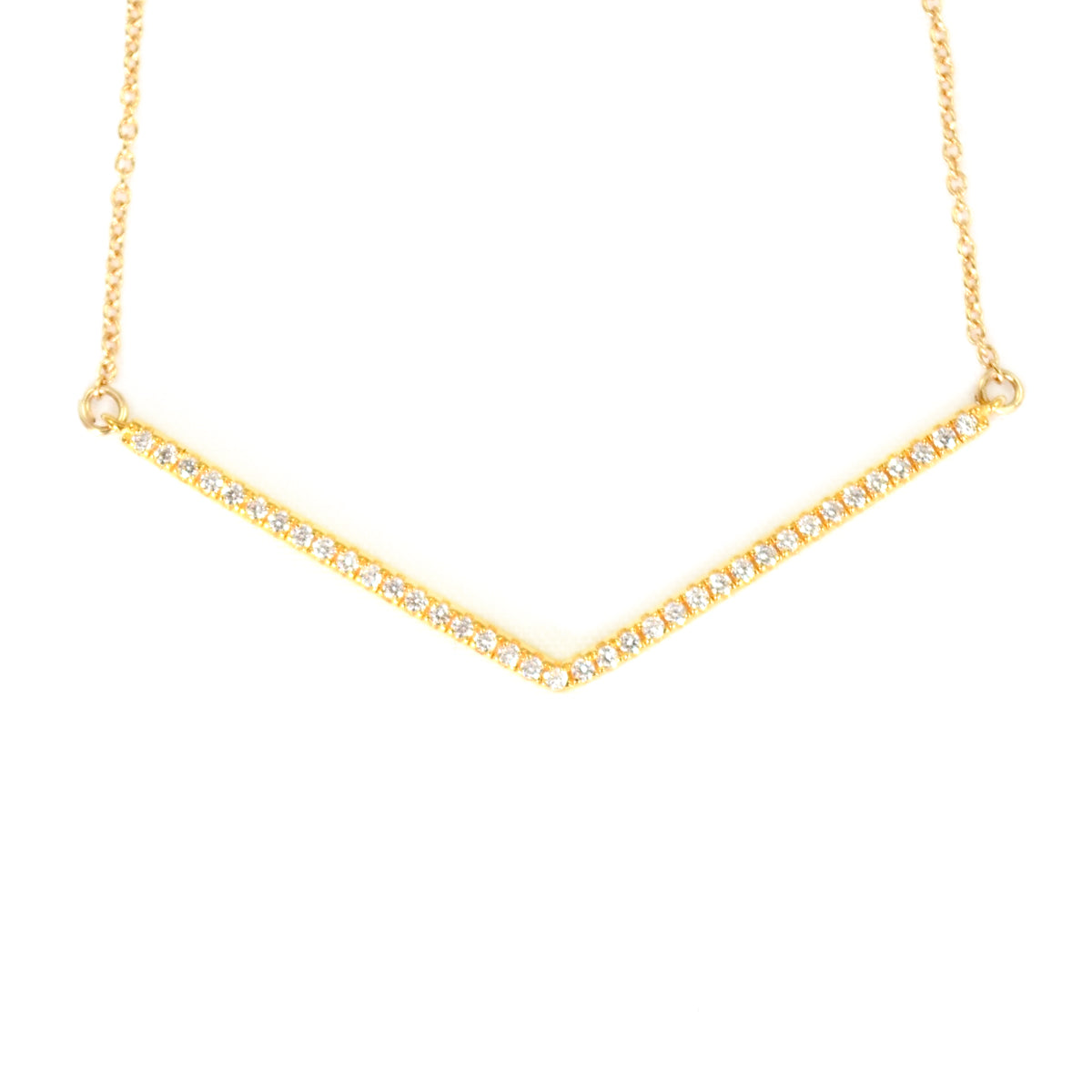 NOVA CRYSTAL PAVÉ V NECKLACE