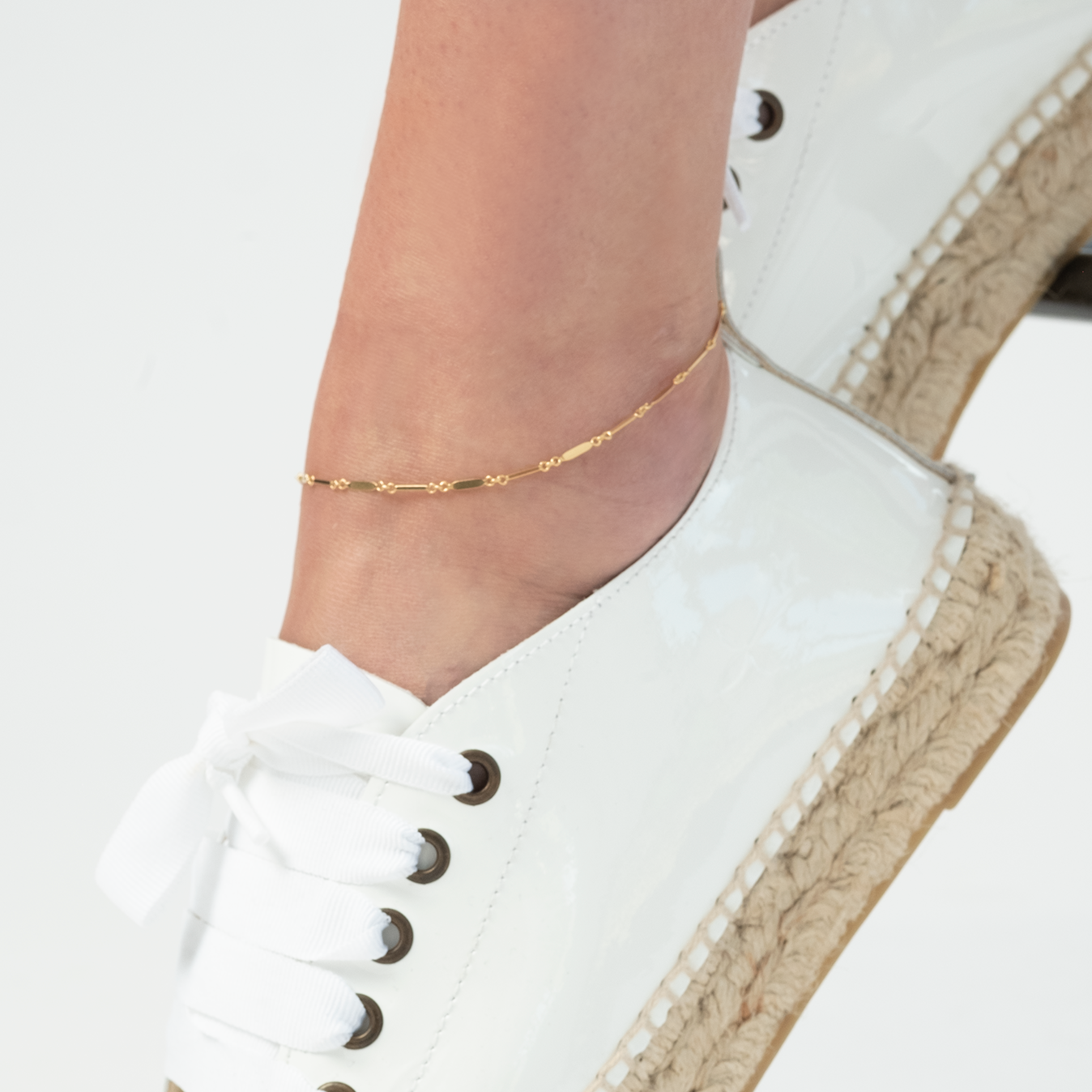 14K GOLD LINK CHAIN ANKLET