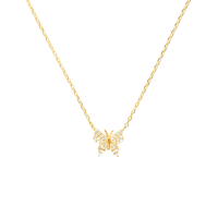 PAVÉ CRYSTAL BUTTERFLY NECKLACE
