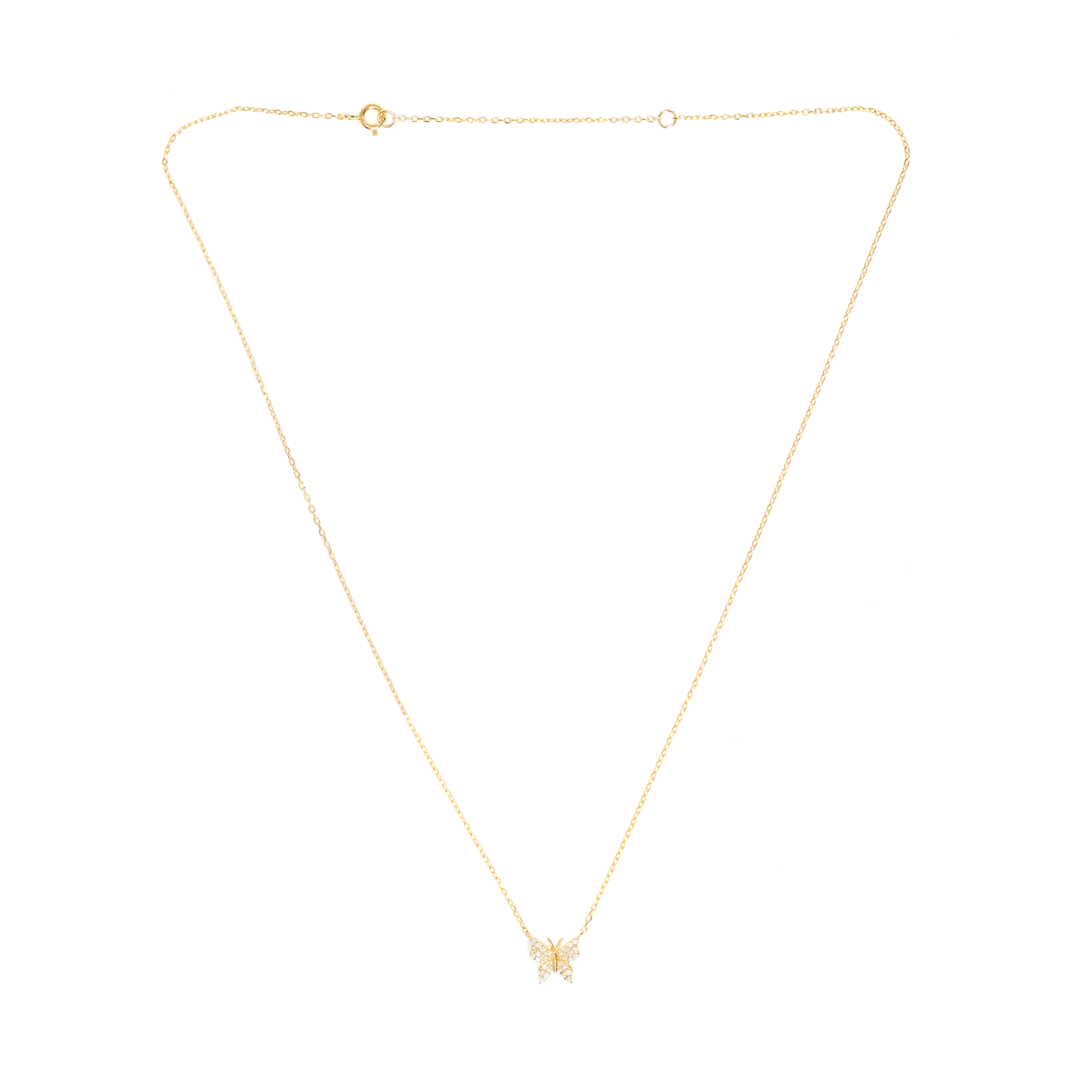 PAVÉ CRYSTAL BUTTERFLY NECKLACE