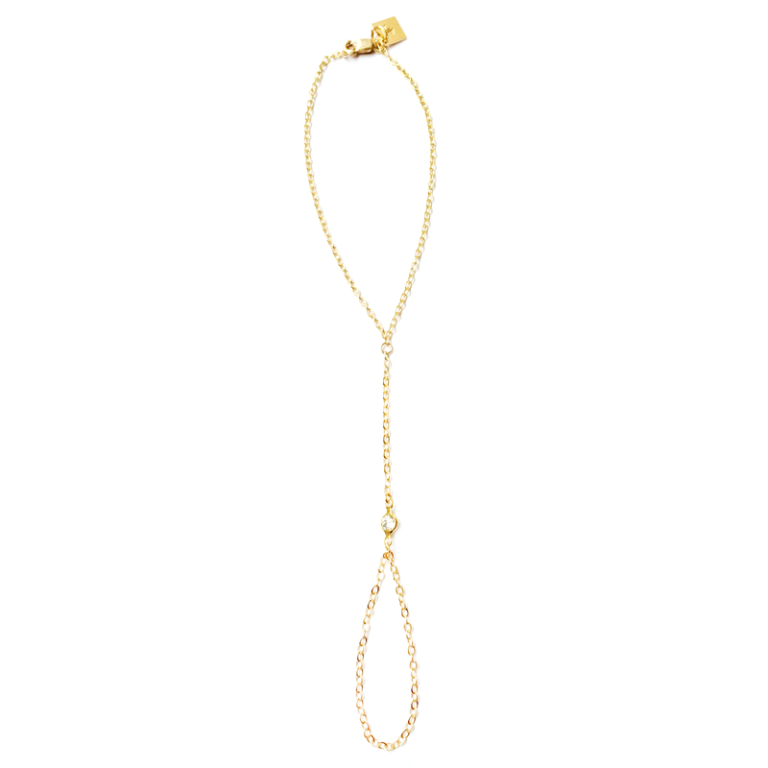 JACQUELYN CRYSTAL HAND CHAIN
