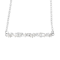 ALTA CRYSTAL BAGUETTE BAR NECKLACE