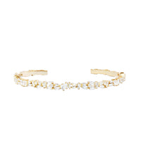 ALTA CRYSTAL BAGUETTE CUFF BRACELET