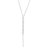 ALTA CRYSTAL BAGUETTE BAR LARIAT NECKLACE