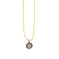 KYA PAVÉ DIAMOND DISC NECKLACE