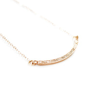 SESSILEE PAVÉ DIAMOND BAR NECKLACE