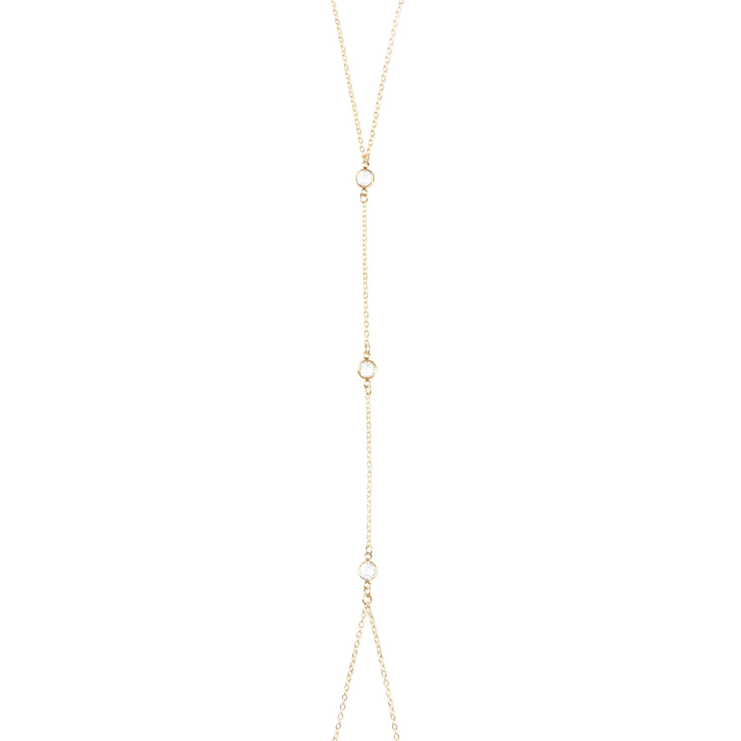 SIMCA SWAROVSKI CRYSTAL BODY CHAIN