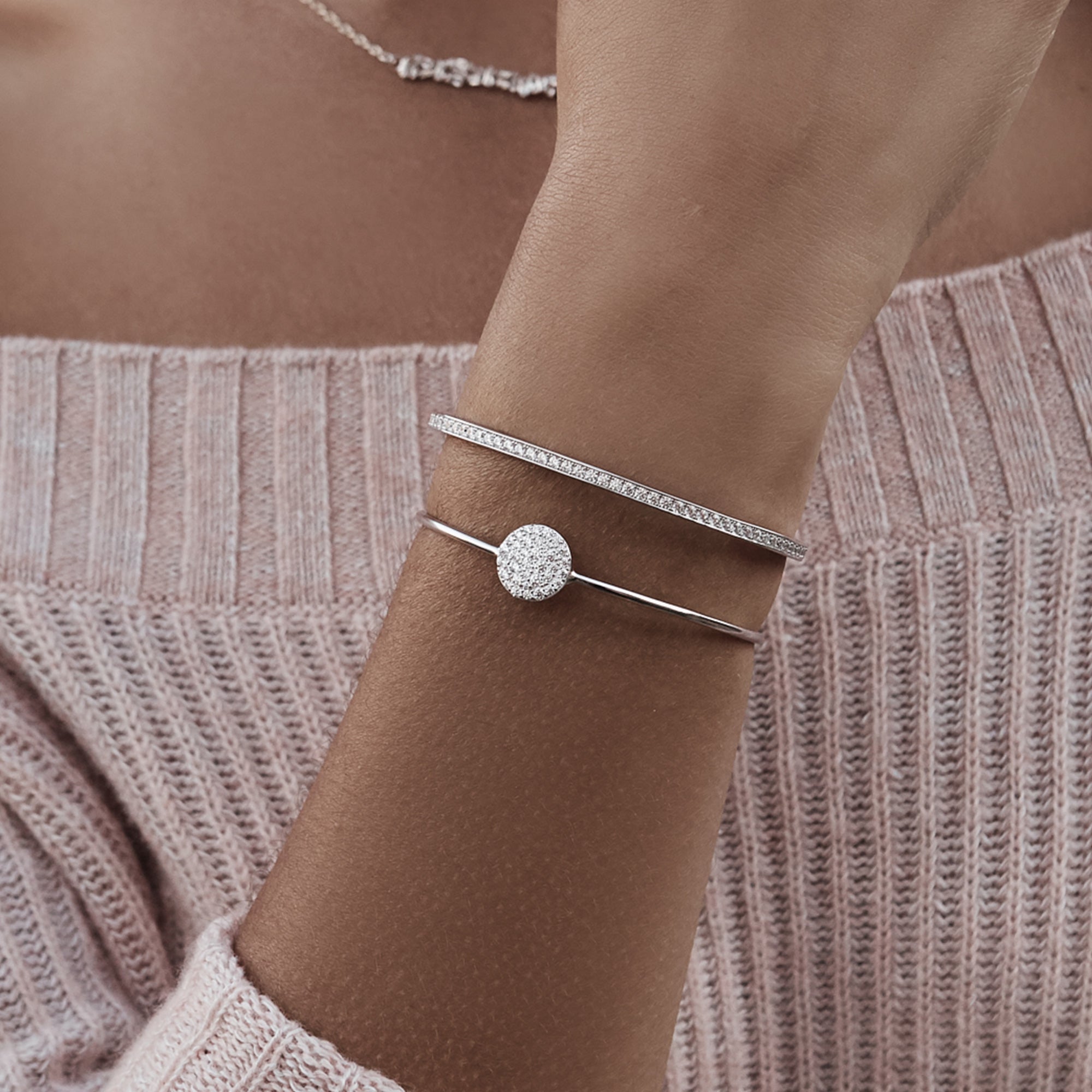 CANNES CRYSTAL ADJUSTABLE CHAIN BRACELET